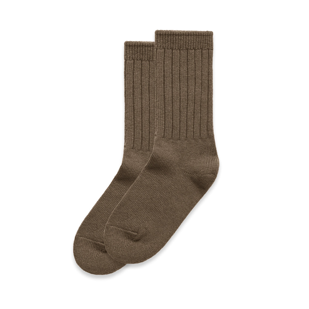 KNIT SOCKS (2PK) WALNUT
