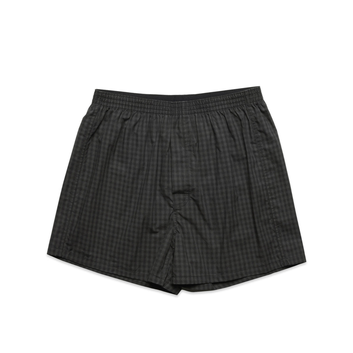 BOXER CHECK SHORTS/COAL