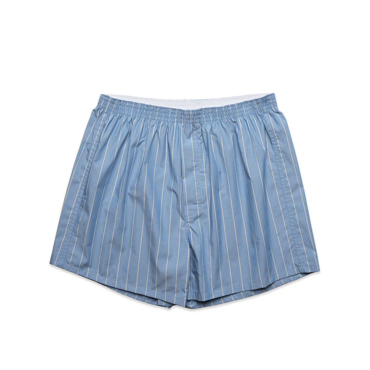 BOXER FINE STRIPE SHORTS MID BLUE/NATURAL