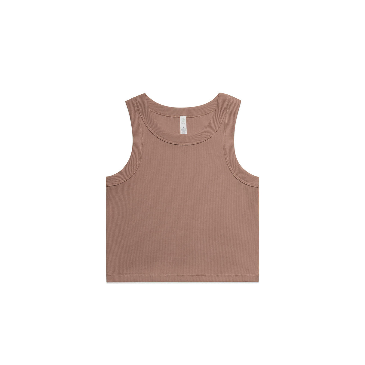 ORGANIC RIB CROP TANK HAZY PINK