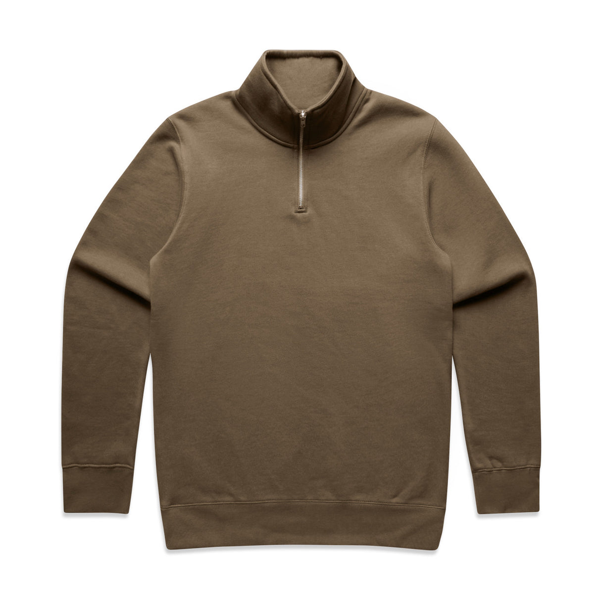 HALF ZIP CREW WALNUT