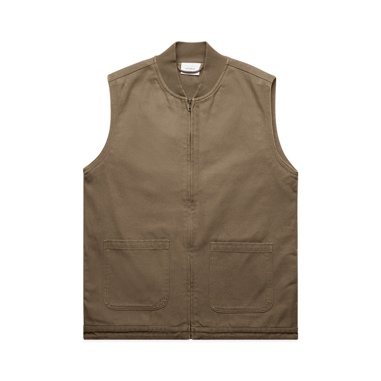 CANVAS HEAVY VEST WALNUT
