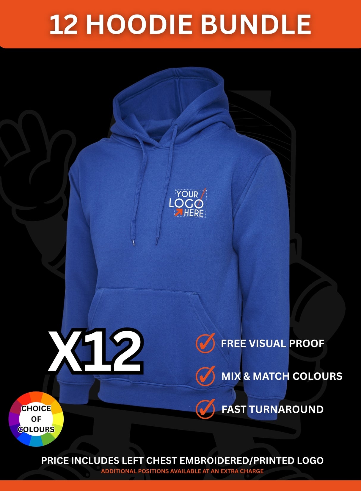 12 Hoodie Bundle