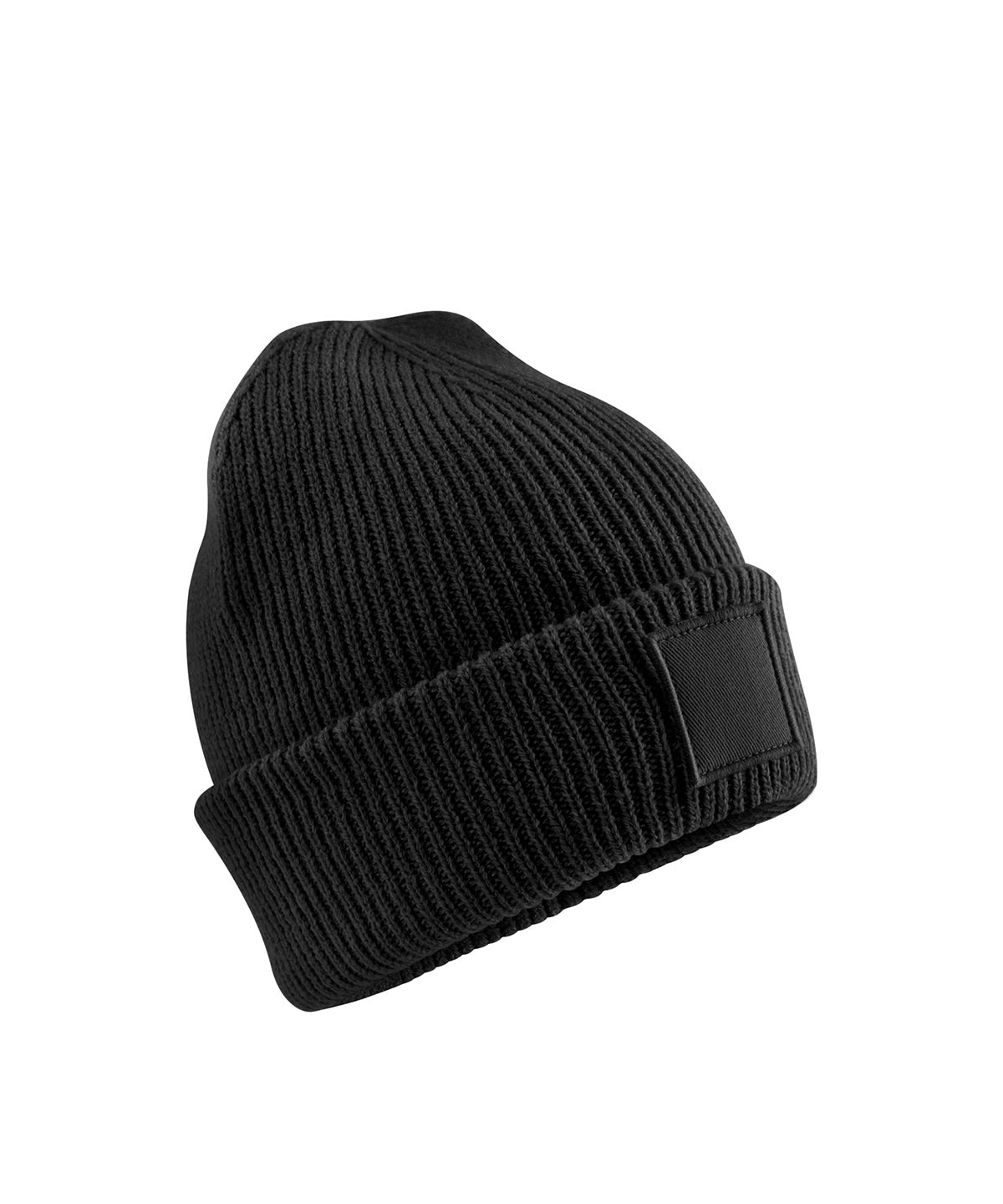 Kids deep cuffed tonal patch beanie