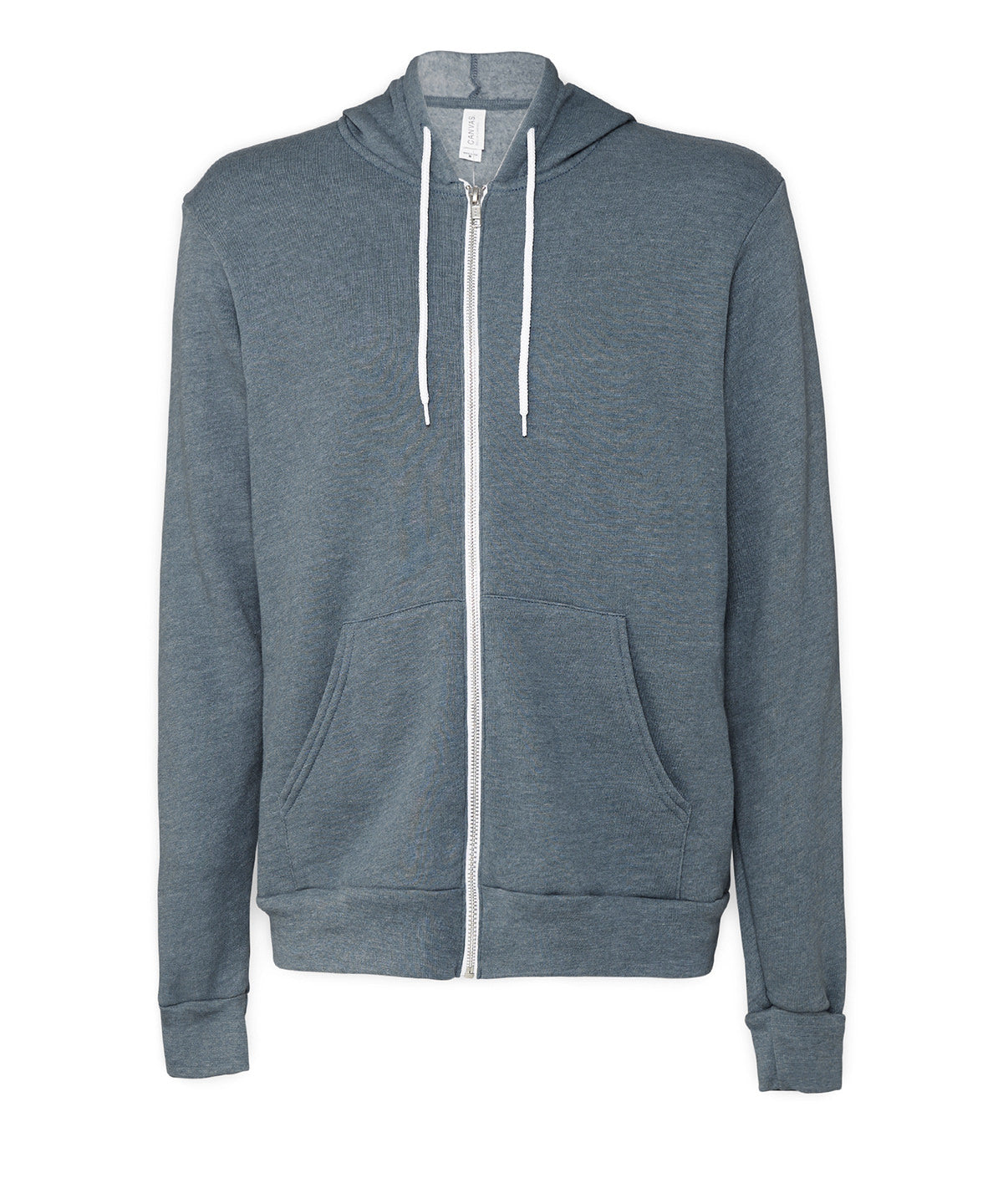 Unisex polycotton fleece full-zip hoodie