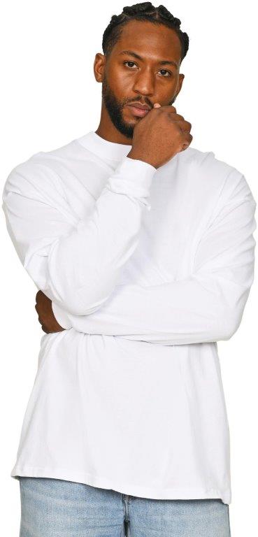 Casual Ringspun Combed 180 Oversize Extended Neck Long Sleeve Tall T