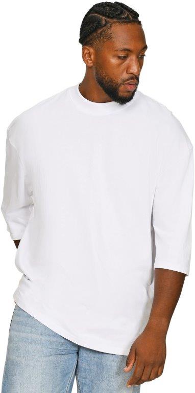 Casual Ringspun Combed 220 Oversize Extended Neck Half Sleeve Tall T