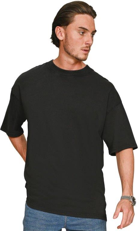 Casual Ringspun 150 Acid Wash Oversize Extended Neck T