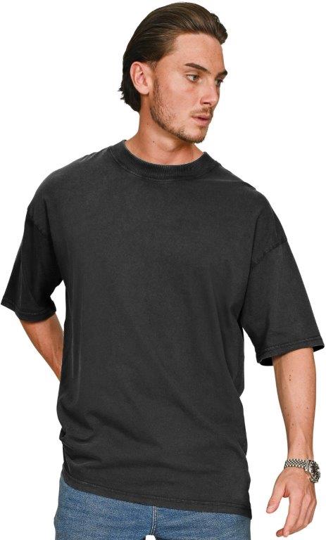 Casual Ringspun 150 Acid Wash Oversize Extended Neck T