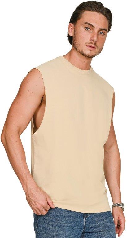 Casual Ringspun Core 150 Droparm Raw Edge Tank