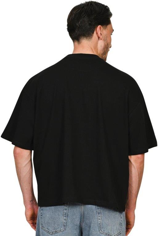 Casual Ringspun Combed 220 Boxy Oversize Extended Neck T