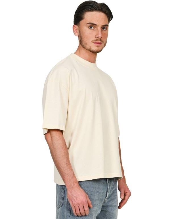 Casual Ringspun Combed 220 Boxy Oversize Extended Neck T