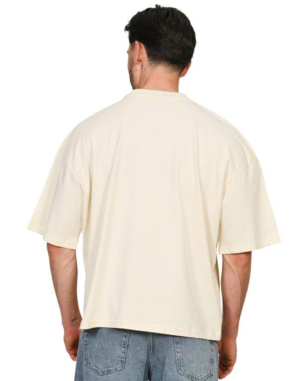 Casual Ringspun Combed 220 Boxy Oversize Extended Neck T