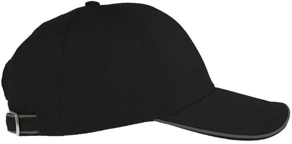 Atlantis Reflect 6 Panel Reflective Piping Baseball Cap