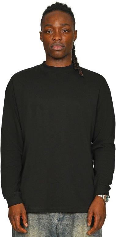 Casual Ringspun Combed 180 Oversize Extended Neck Long Sleeve T