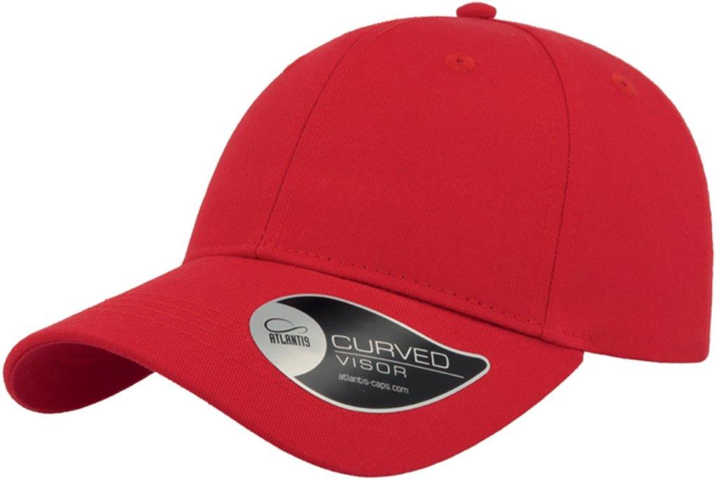 Atlantis Hit S Twill Curved Visor 6 Panel Sustainable Structured Cap