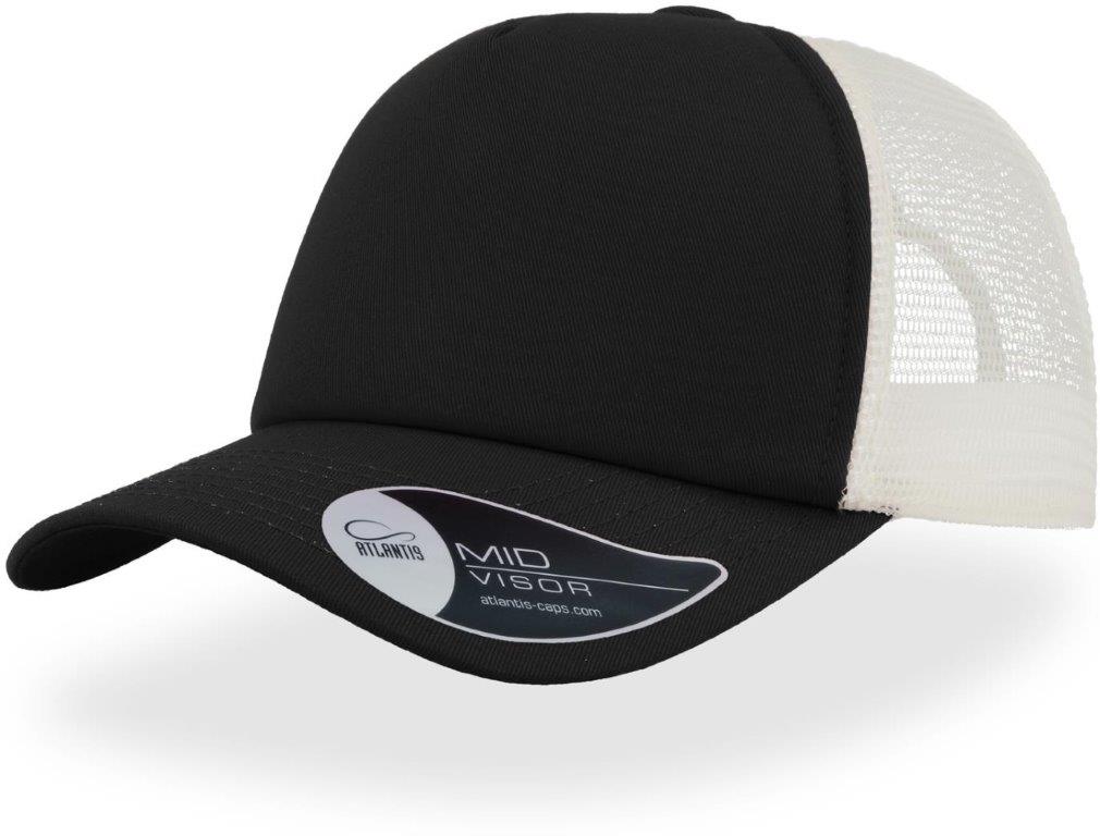Atlantis Record Mid Visor 5 Panel Trucker Cap