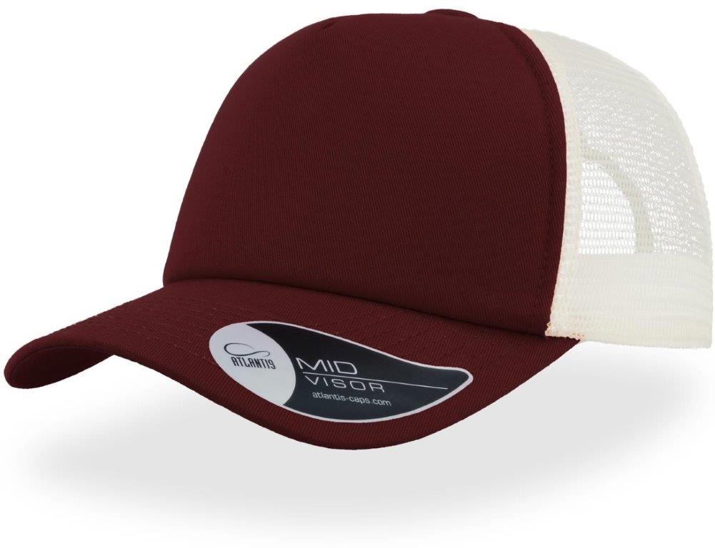 Atlantis Record Mid Visor 5 Panel Trucker Cap