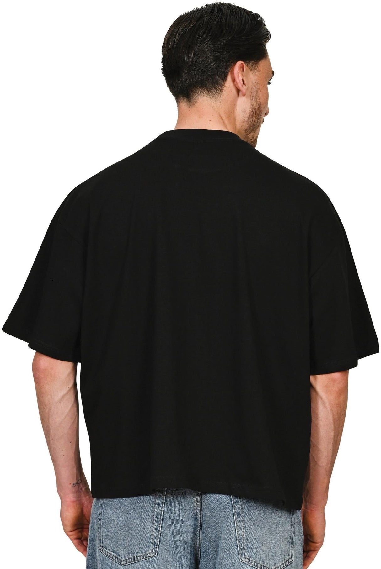 Casual Ringspun Combed 220 Boxy Oversize Extended Neck T