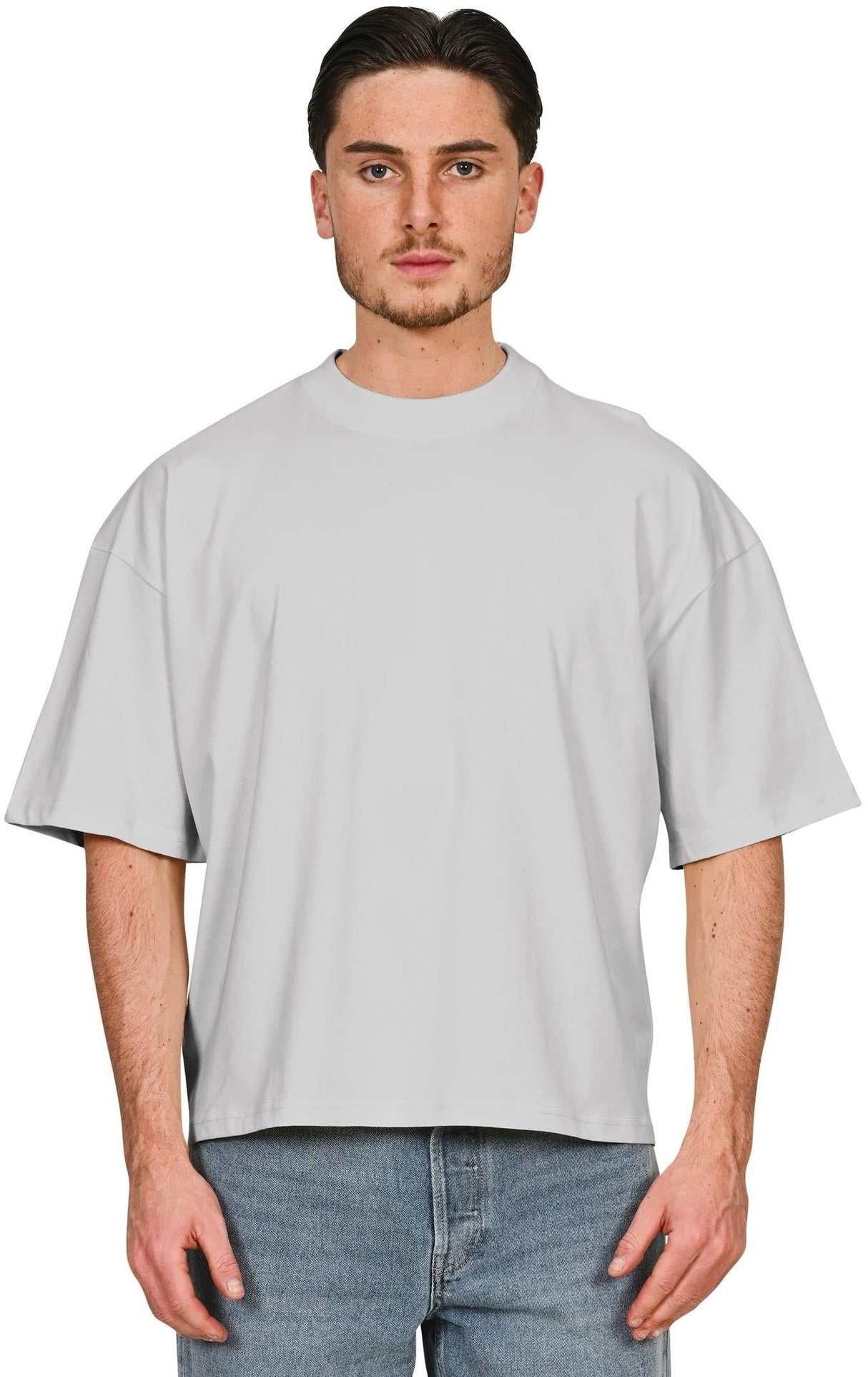 Casual Ringspun Combed 220 Boxy Oversize Extended Neck T