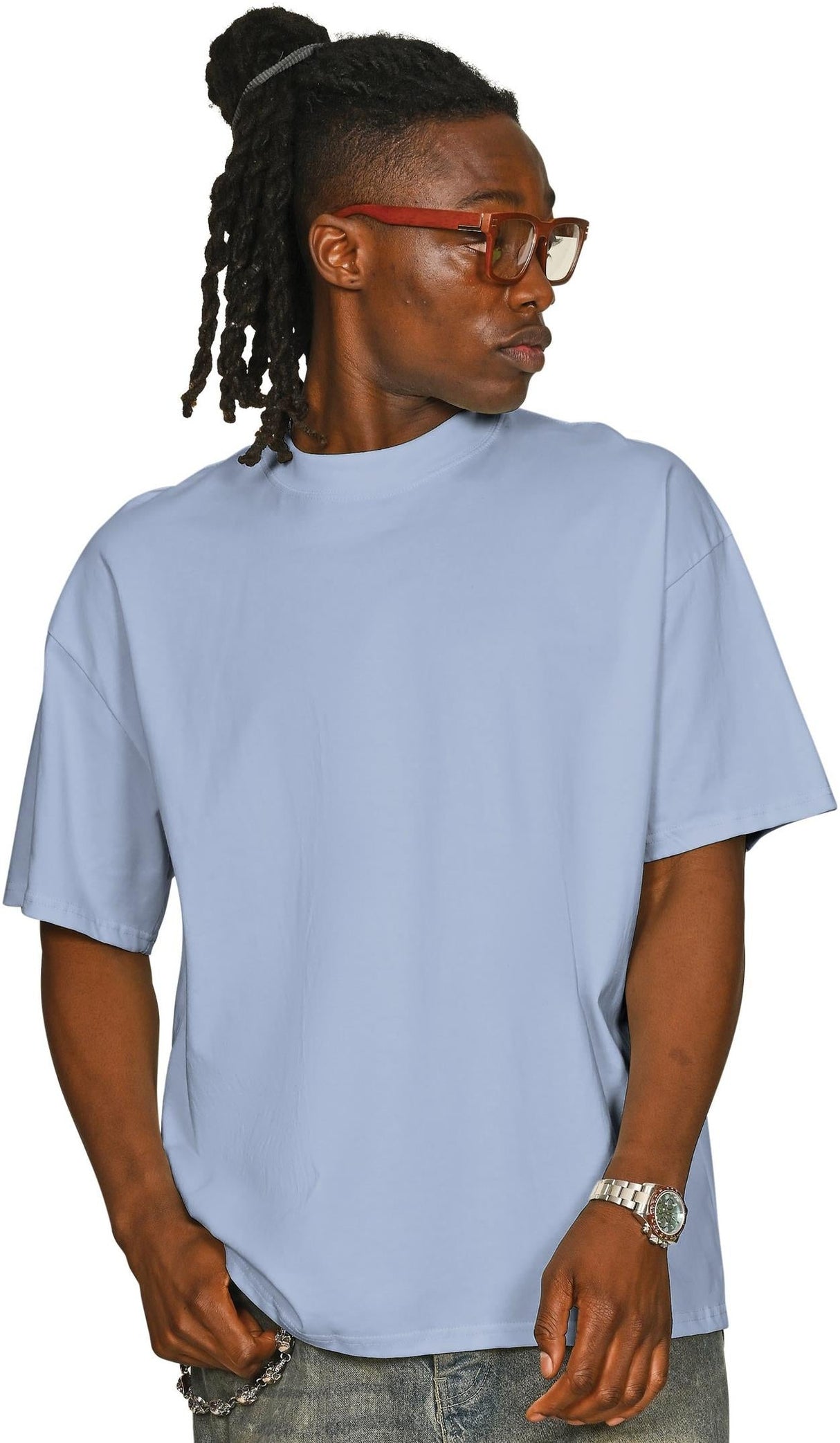 Casual Ringspun Combed 220 Oversize Extended Neck T