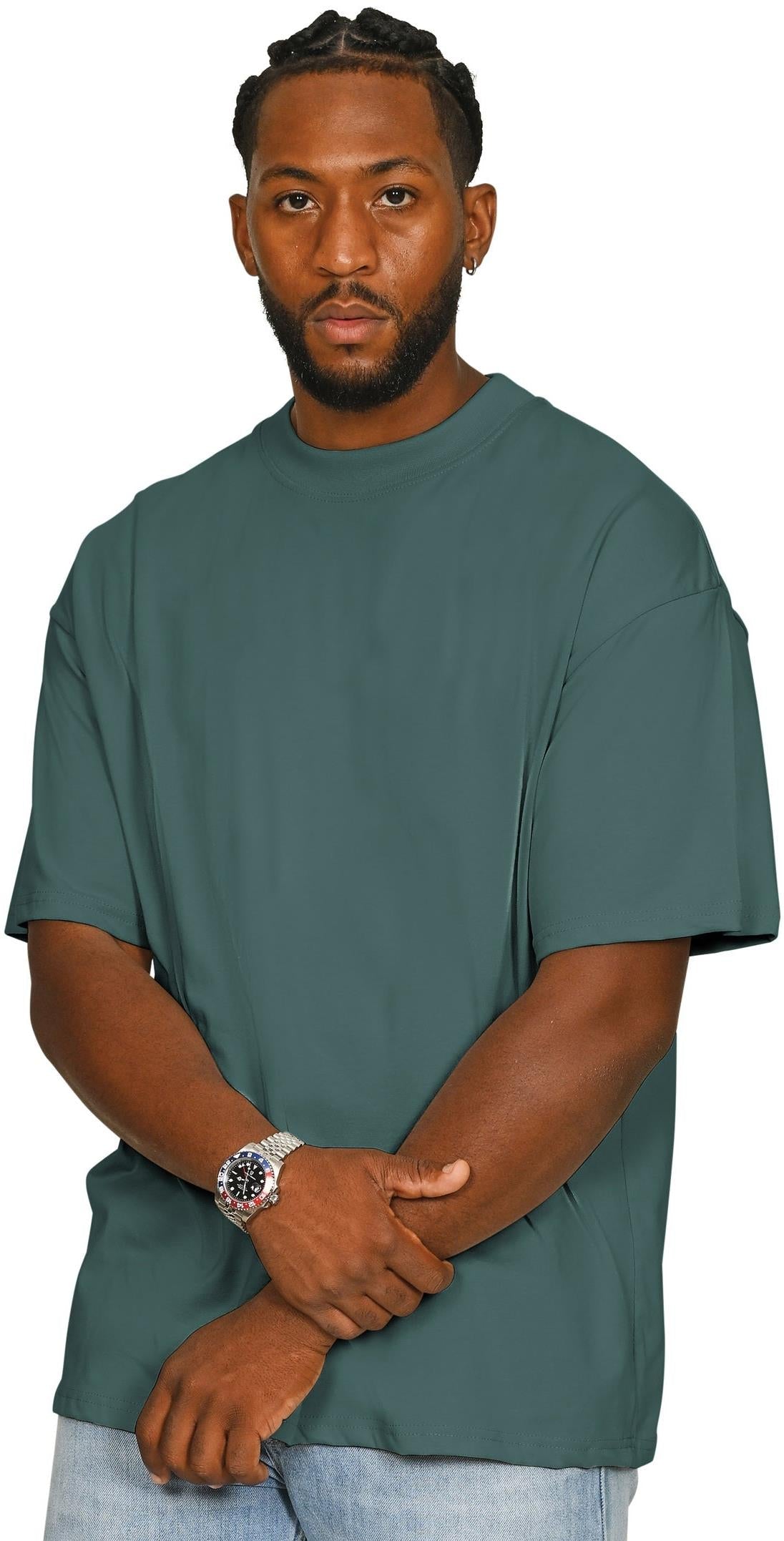 Casual Ringspun Combed 220 Oversize Extended Neck T