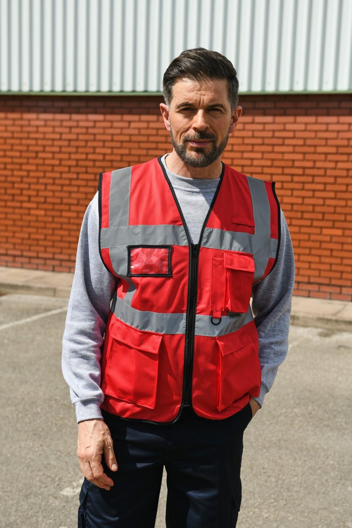 Korntex# High Vis Executive Multifunction Safety Vest