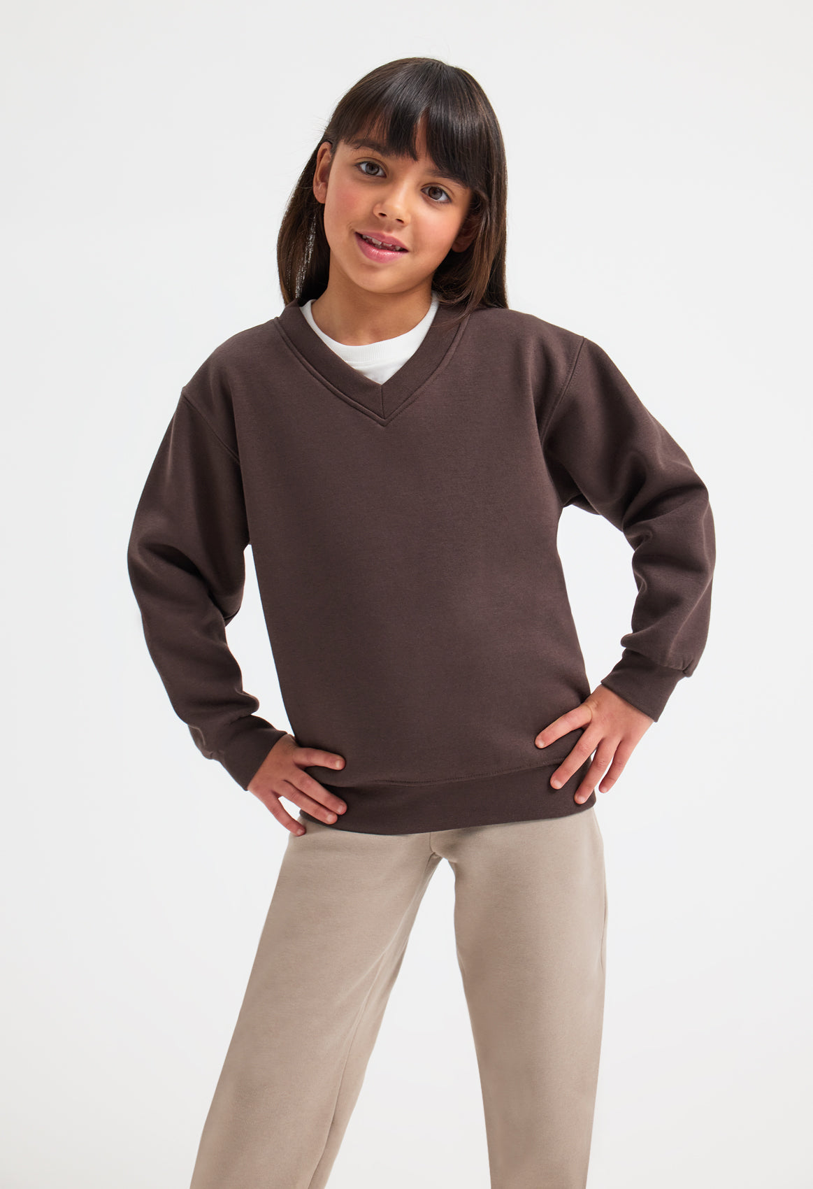 Childrens Classic V-Neck Sweatshirt