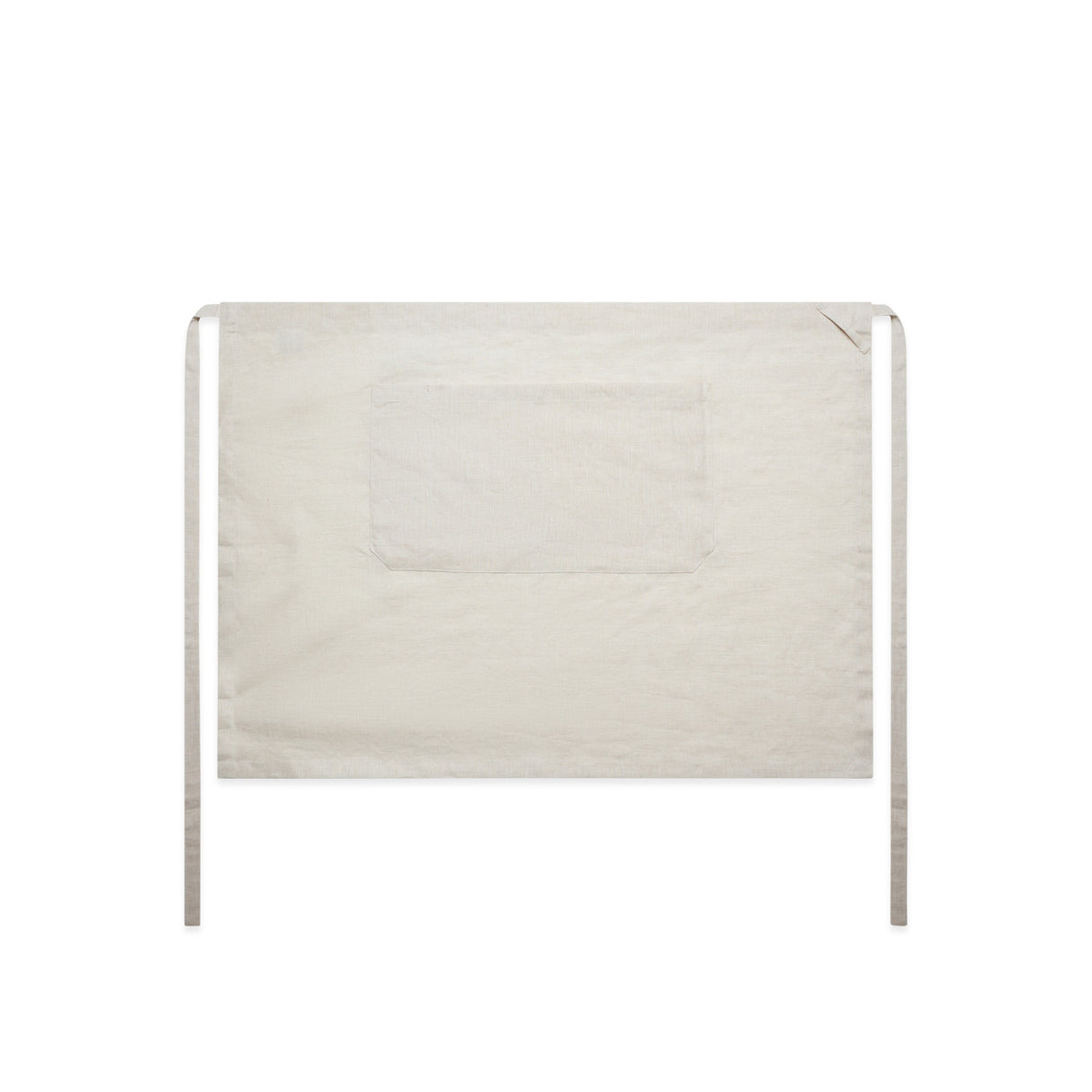 LINEN HALF APRON NATURAL