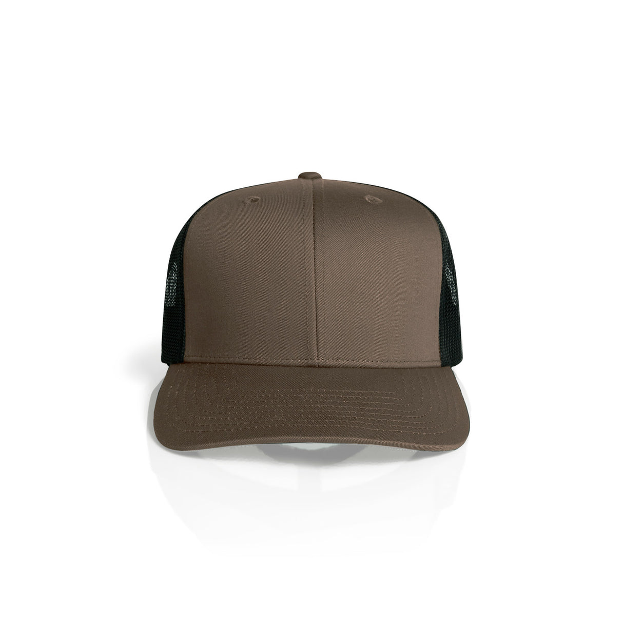 MESH CONTRAST TRUCKER CAP WALNUT/BLACK