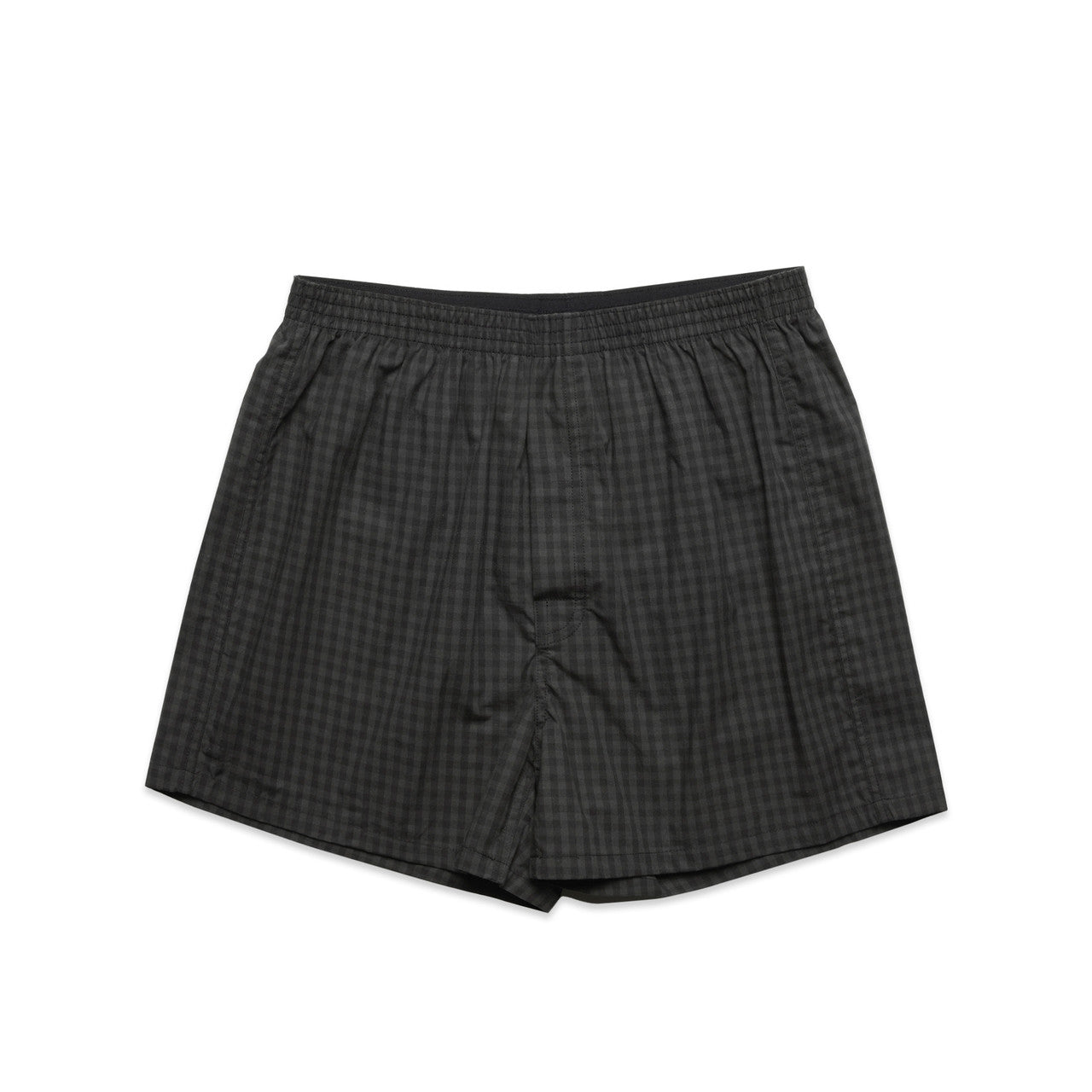 BOXER CHECK SHORTS/COAL