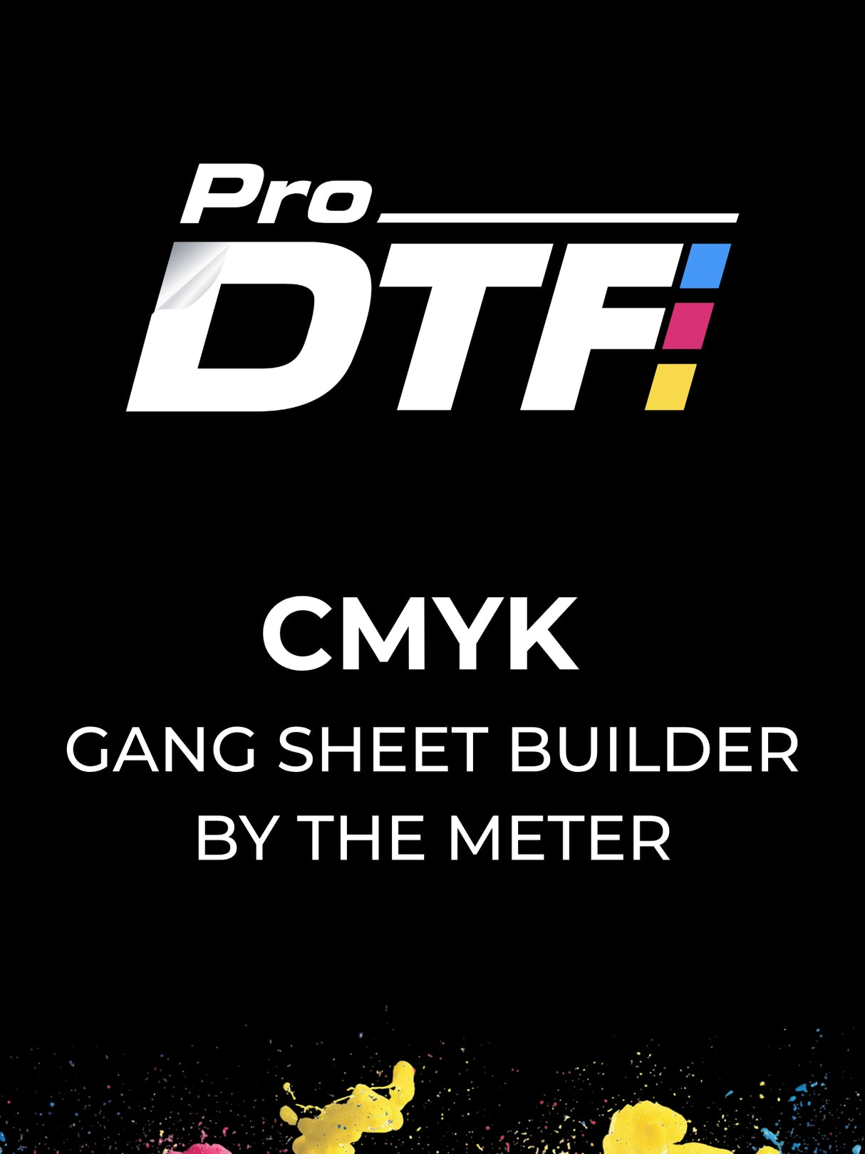 DTF Gang Sheet (CMYK) By The Meter