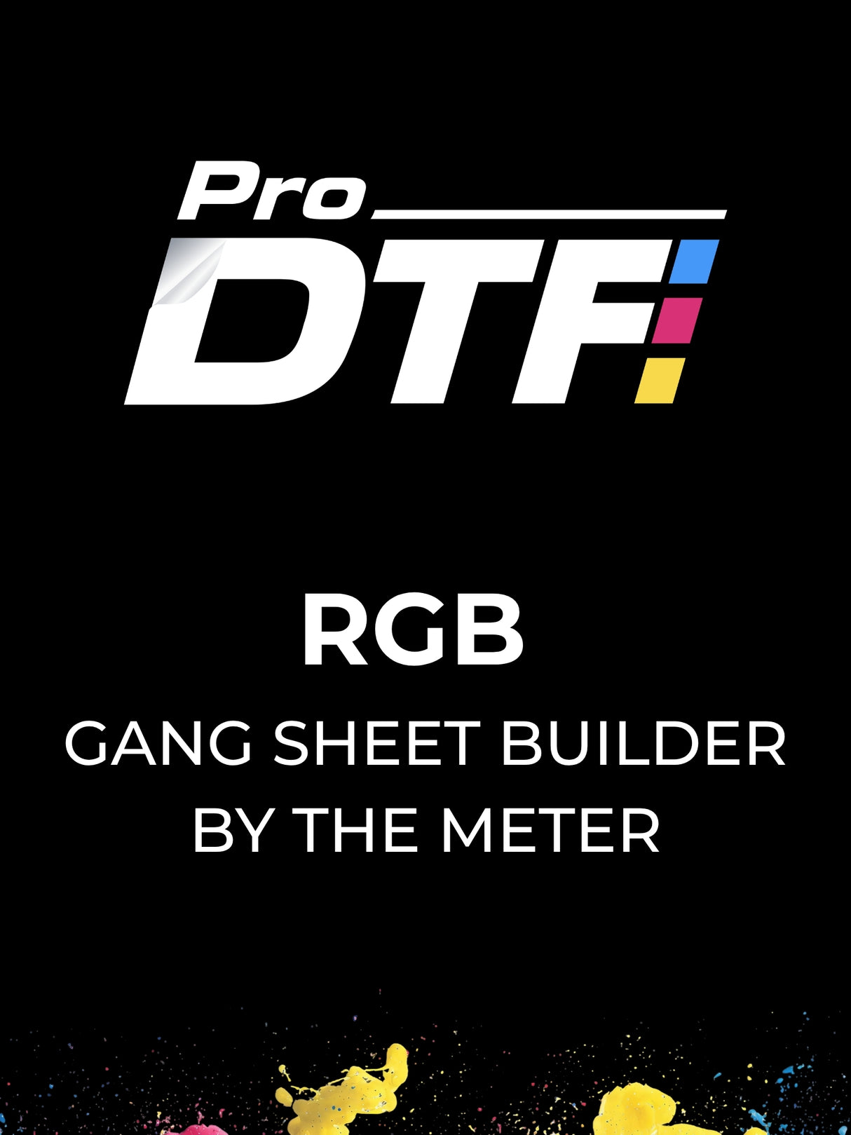 DTF Gang Sheet (RGB 9 Colour) By The Meter