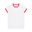 WOS RINGER TEE/RED