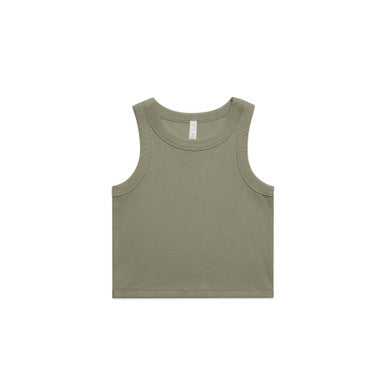 Wo's Organic Rib Crop Tank | 4064G