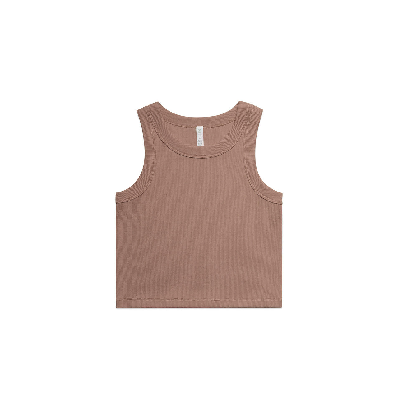ORGANIC RIB CROP TANK HAZY PINK