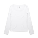 Wo's Organic Rib L/S Tee | 4075