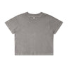 WOS STONE WASH HEAVY CROP GREY STONE