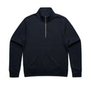 WOS HALF ZIP CREW NAVY