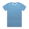 STAPLE STRIPE TEE NATURAL/MID BLUE