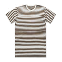 STAPLE STRIPE TEE NATURAL/WALNUT