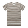 STAPLE STRIPE TEE NATURAL/WALNUT
