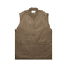 CANVAS HEAVY VEST WALNUT