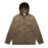 CANVAS HOODED JACKET WALNUT