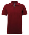 Men's classic fit contrast polo