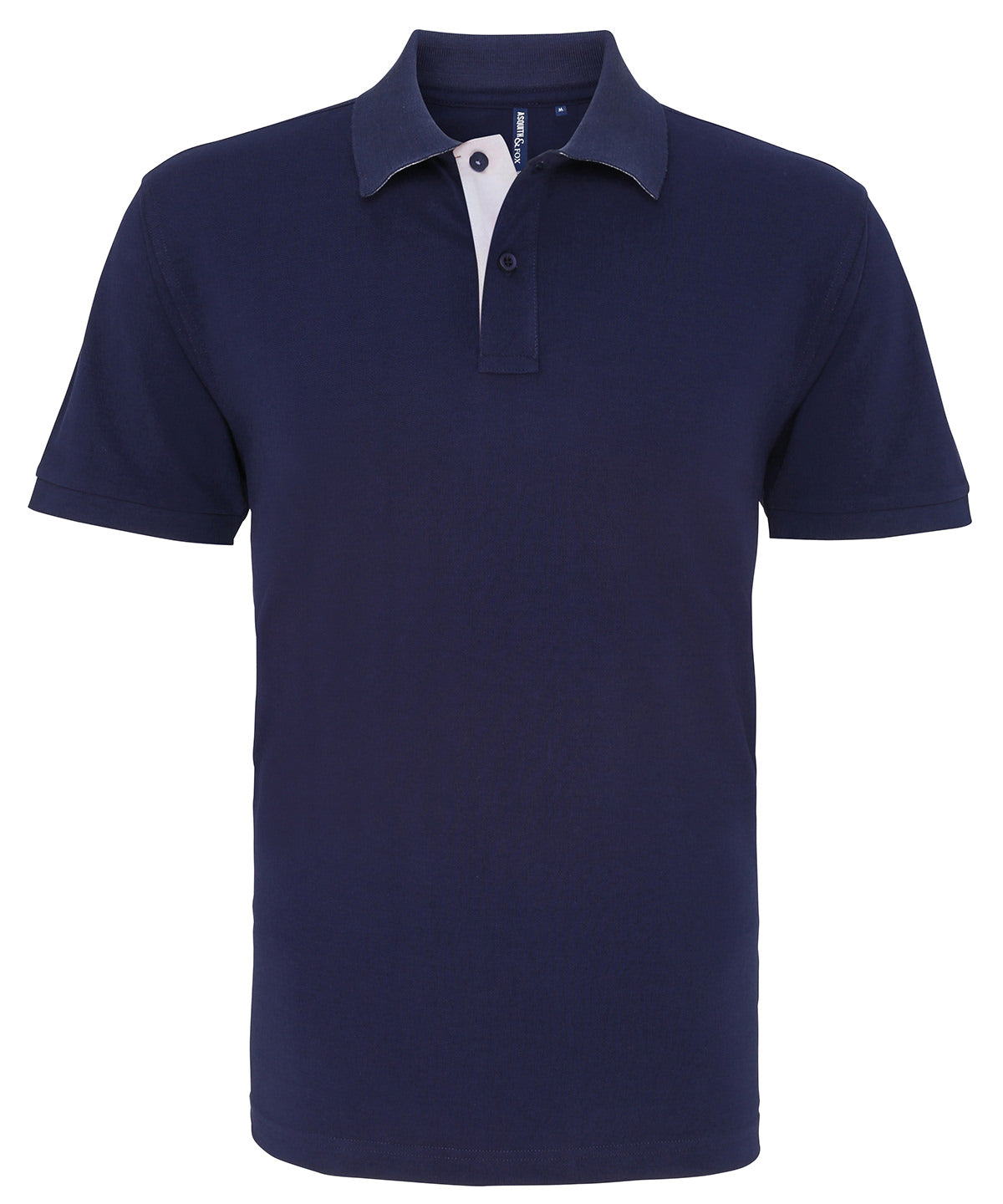 Men's classic fit contrast polo