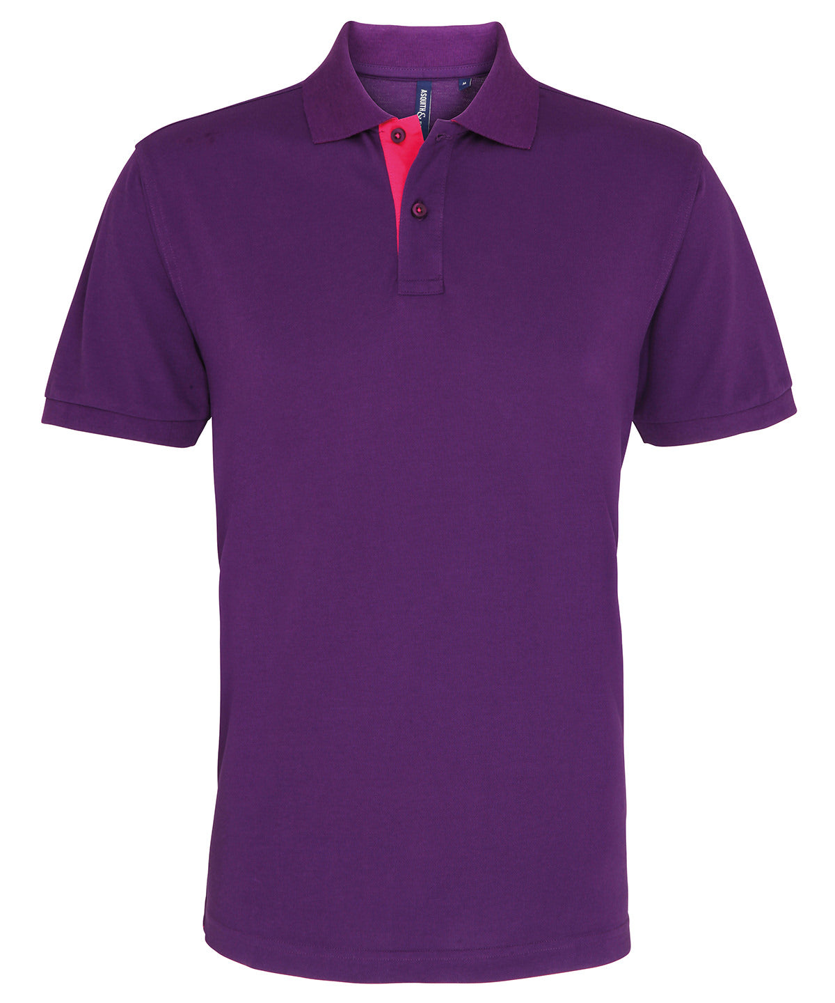 Men's classic fit contrast polo