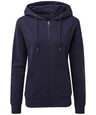 Women's zip-through organic hoodie