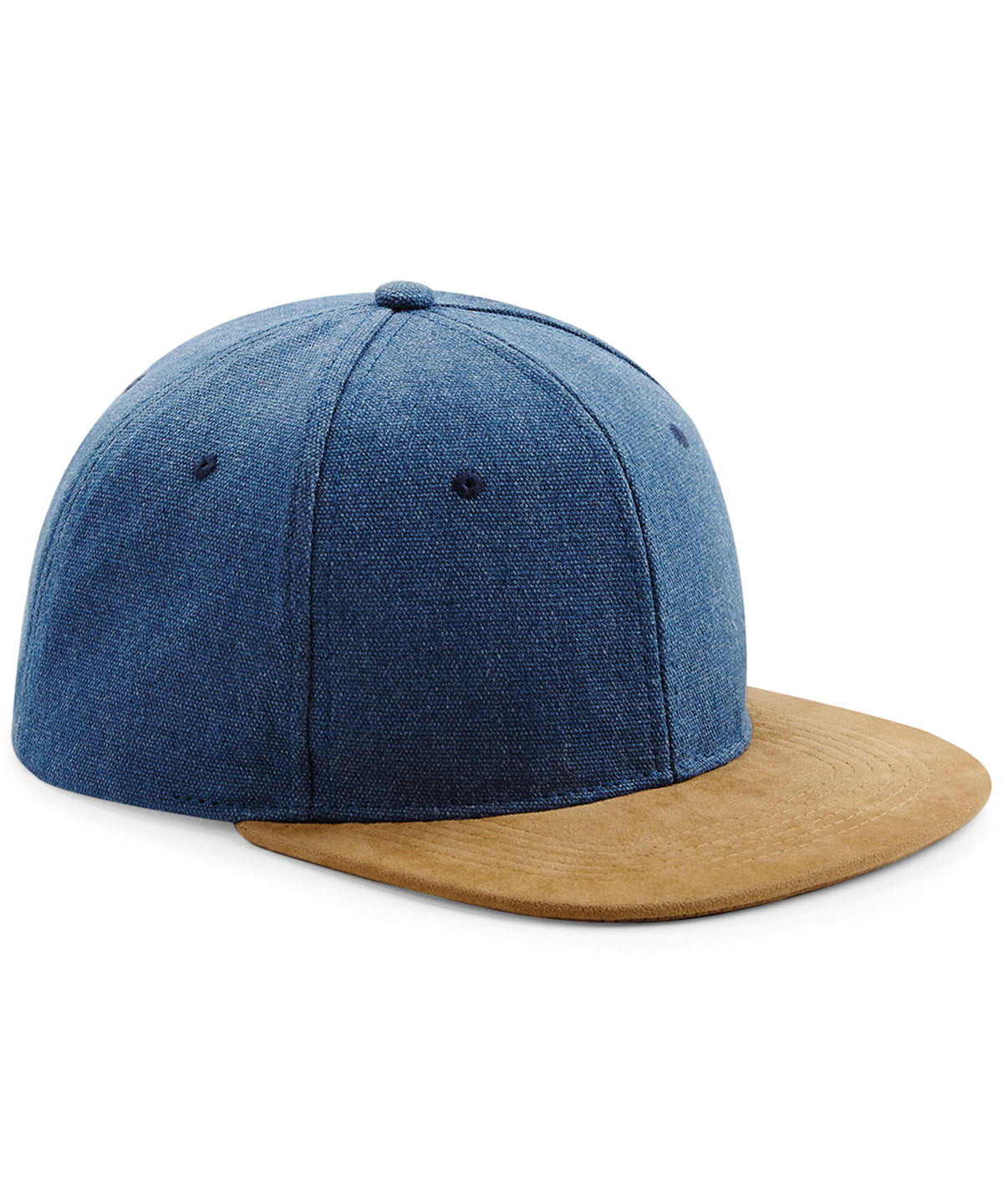 Suede peak snapback