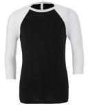 Unisex triblend ¾ sleeve baseball t-shirt